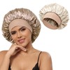 Coubeau Satin Sleep Cap Set for Sleep Reversible Double Layer