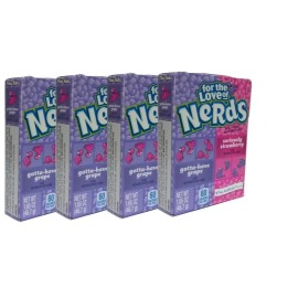 Nestlé 4x Nestle For The Love Of Grape And Strawberry Nerds 46.7g American Sweets - New