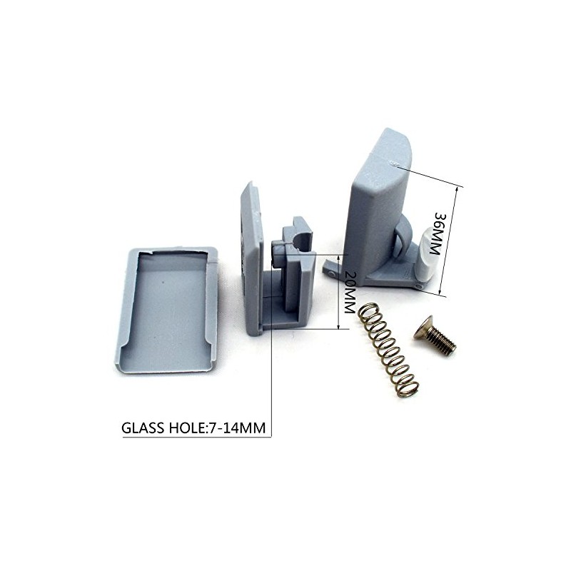 4 x Shower Door Hooks Guides/ Rollers/ Wheels/ Runners YQ-1011