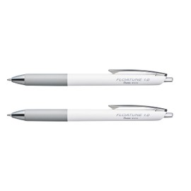 Pentel BY210 Floatune - roller a scatto con innovativo inchiostro liquido punta media 1,0 mm nero, 2 pz