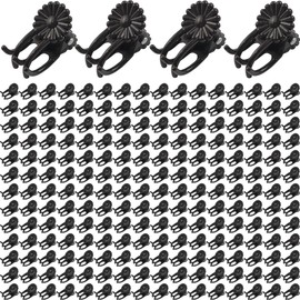 GXXMEI 400PCS Plant Clips, Orchid Clips Plant Orchid Support Clips Flower and Vine Clips for Supporting Stems Vines Grow Upright Dark Brown