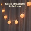 TIGOMOOV Lantern String Lights Plug in, Outdoor White Lights String