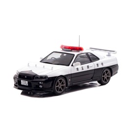 Hikoseven H7432011 RAI'S 1/43 Nissan Skyline GT-R (BNR34) 2020 Saitama Prefecture Police Highway Vehicle (953) Finished Product
