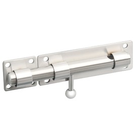 Alise Barrel Bolt Latch,Slide Bolt Latch, 304 Stainless Steel Slide Lock for Fence/Wooden/Barn Door/Interior/Outdoor,Brushed Nickel 6inch