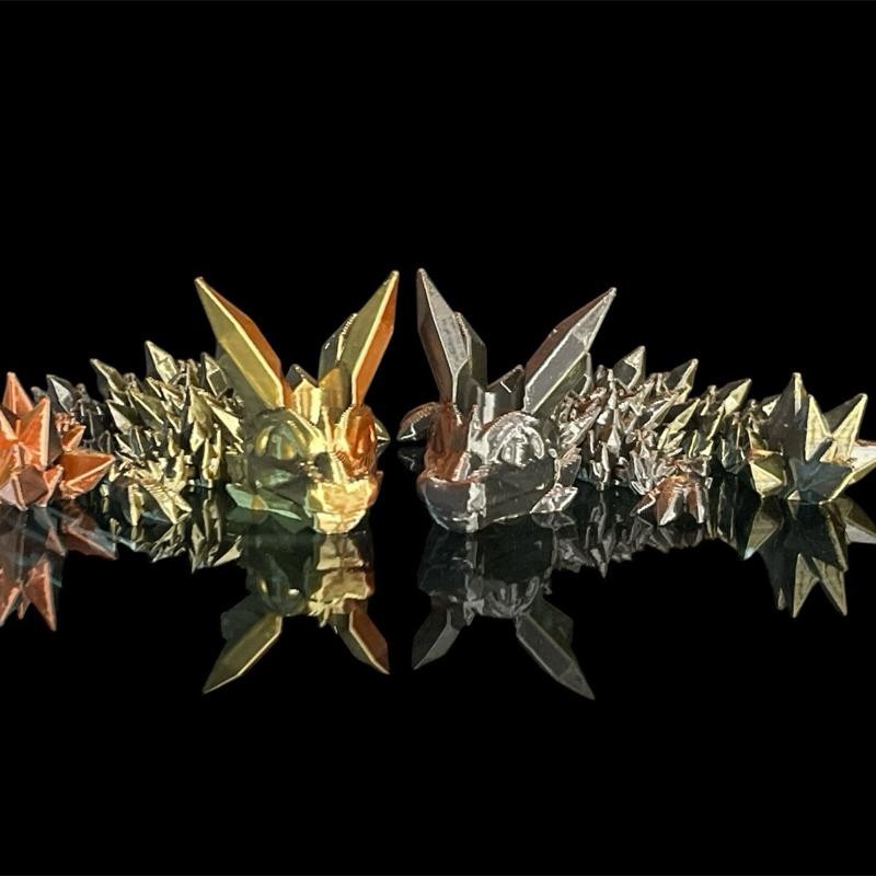 Tumbler Straw Buddy Dragon Guardian Straw Figurine 3D Printed:_Ice