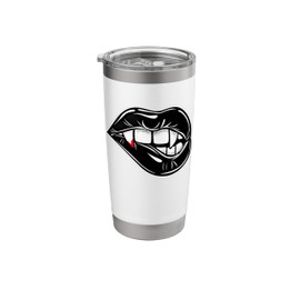 Vampire Teeth x Biting Lip Stainless Steel Insulated Tumbler