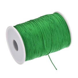 Rebower 1mm Nylon String for Bracelets, 328 Yard Nylon Beading Thread String Cord [ for Jewelry Making Bracelet Necklaces DIY Craft] - Grass Green