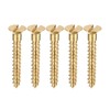 sourcing map Wood Screws M3 x 20mm Slotted Flat Head