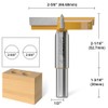 XDENGP Forstner Bit 1/2 inch Shank, 2-5/8 inch Cutting Diameter,