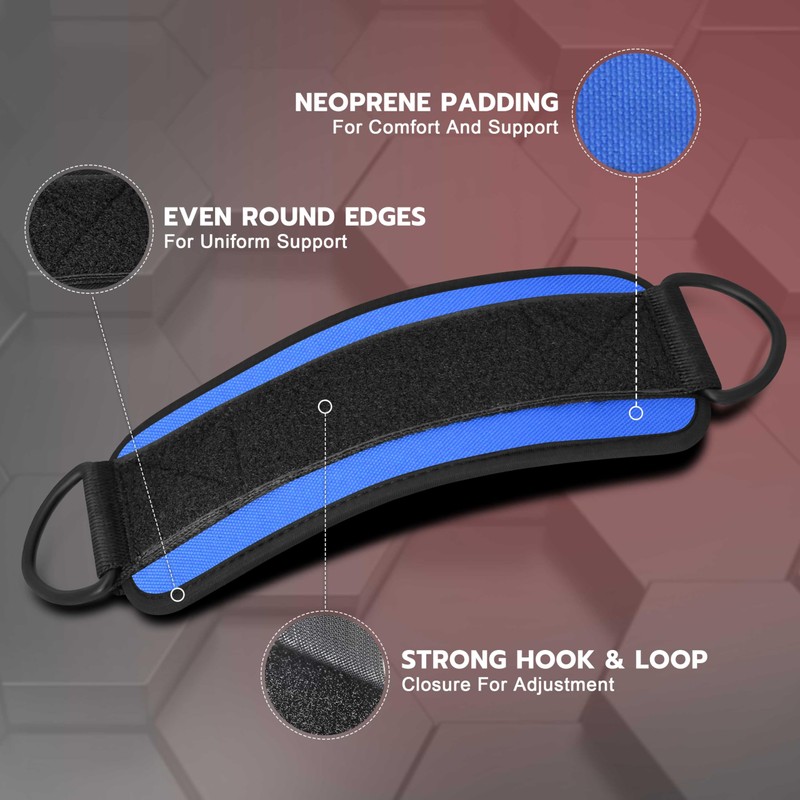 AQF Ankle Straps for Cable Machines Attachment - Neoprene Padded