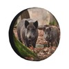 Universal Replacement Wheel Cover Wild Boar Pig Family Waterproof Spare