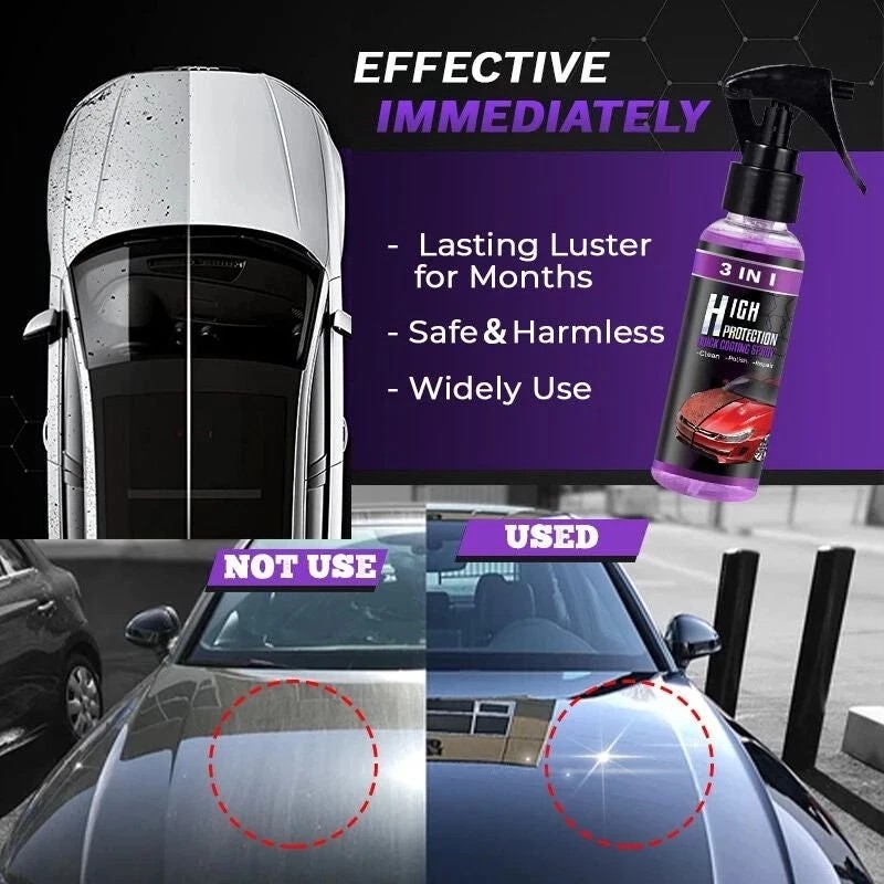Unbranded High Protection Quick Car Coat Ceramic 3 in 1
