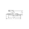 Brixwell 900-7713 Jalousie Clip Set Left And Right Aluminum 4"