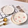 Koythin Ceramic Dessert Plates, Cute Fruits Dinner Plate, Creative Plates