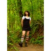 Solmate Socks Cotton Knee High Mismatched Tall Scrunch Socks Nutmeg