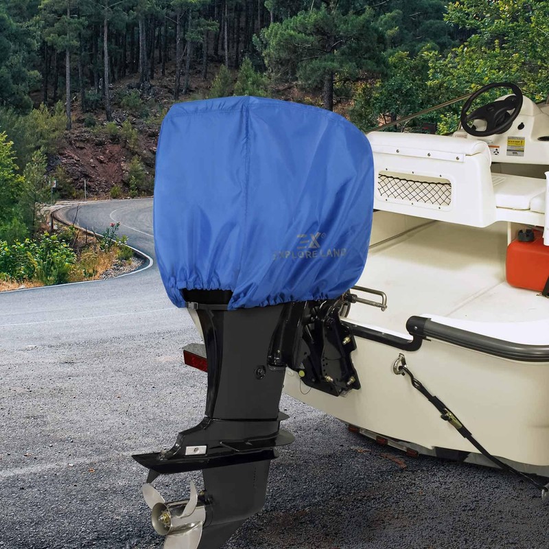 Explore Land Outboard Motor Cover - Waterproof 600D Heavy Duty
