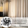 30pcs Gazebo Curtain Hooks, Plastic Shower Track Rings Multipurpose Accessories