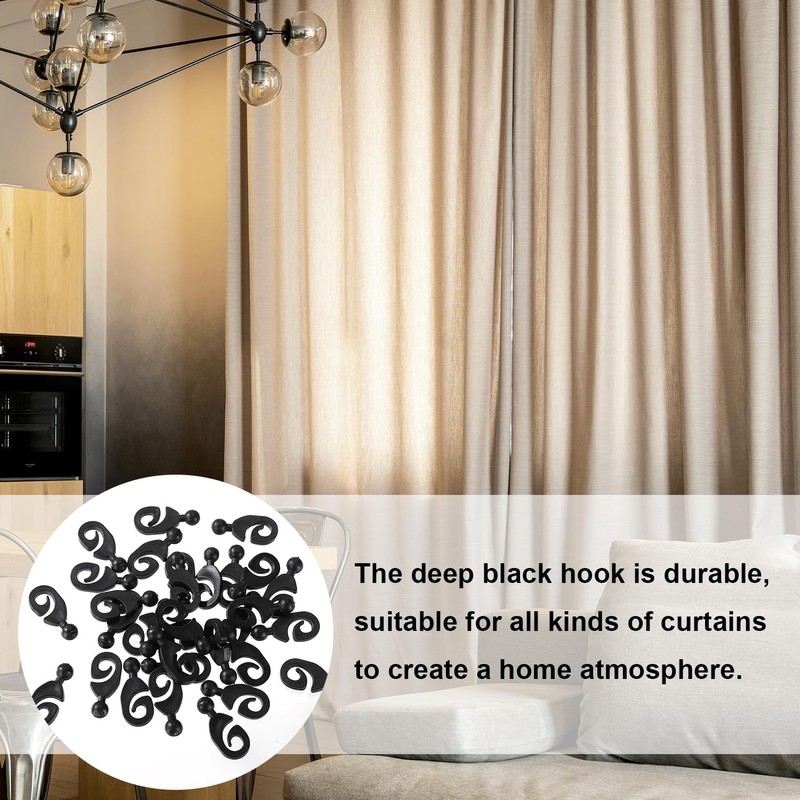 30pcs Gazebo Curtain Hooks, Plastic Shower Track Rings Multipurpose Accessories