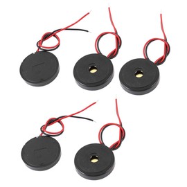 Sourcingmap a14062400ux0173 5 Pcs DC 1-30V 90DB Sound Passive Electronic Buzzer Alarm Black 30 x 6mm - (1-Piece)