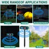 Qualirey 2 Pcs Solar Outdoor Alarm Motion Sensor 129dB Security