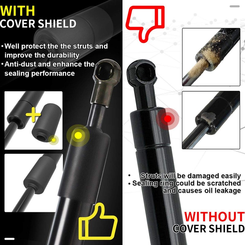A-Premium Tailgate Assist Shock Strut Replacement for Dodge Ram 1500