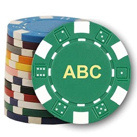DA VINCI 200 Custom Monogrammed Poker Chips - 11.5 Gram Poker Chips