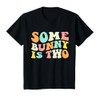 Some Bunny Is Two Retro Easter 2nd Birthday T-Shirt