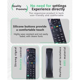 Boulton Universal Remote Control for Panasonic Smart TV – Universal TV Remote Panasonic Remote Control for TV – Panasonic Universal Remote Controller – Replacement TV Remote Control – Smart TV Remote