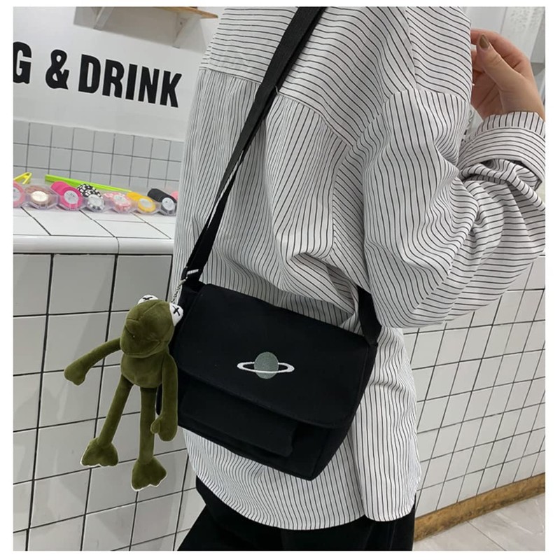 Cross-body Bag With A Frog Planet Patterns Tote/Shoulder Bag Holiday