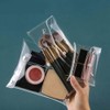3Pcs Transparent Mini PVC Makeup Bag Small Clear Plastic Cosmetic