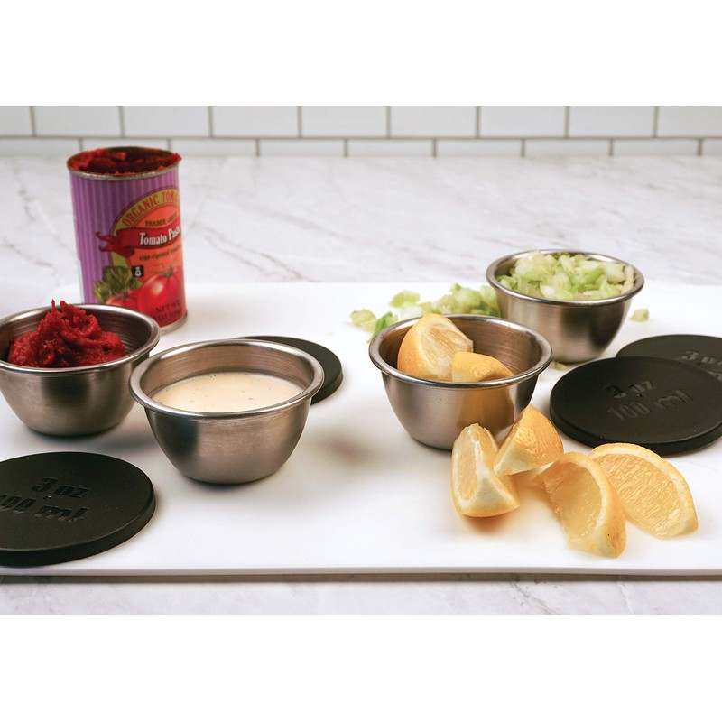 RSVP International Kitchen Prep Bowl Collection, Stainless Steel, Dishwasher Safe,