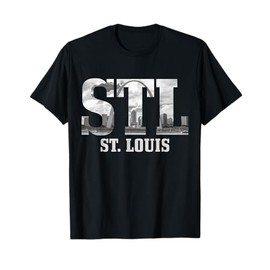 St. Louis STL Skyline Pride Missouri Vintage T-Shirt