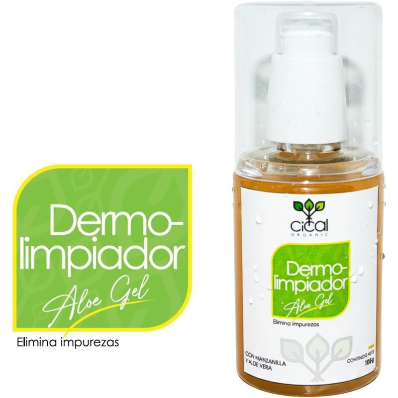 Dermolimpiador en Gel con Aloe Vera, Manzanilla y Mandarina, Fórmula