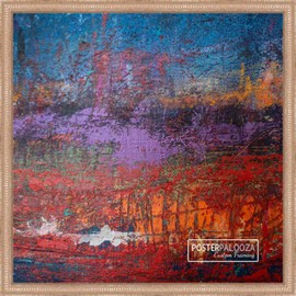 Poster Palooza 6x6 Traditional Antique Silver Complete Wood Square Picture Frame with UV Acrylic Plexiglass, Foam Board Backing & Hardware Included