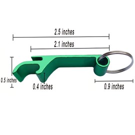 MTOMDY 36 Pieces Colored Aluminum Bottle Opener,Soda Beverage Beer Bottle Opener Keychain,Bottle Openers Aluminum Beer Bottle Opener Claw Beverage Keychain Ring for Kitchen/Wedding/Bar/Party