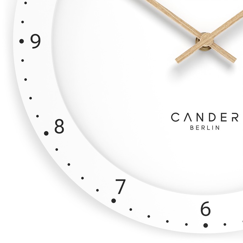 Cander Berlin MNU 2930 H Silent Wall Clock 30 cm