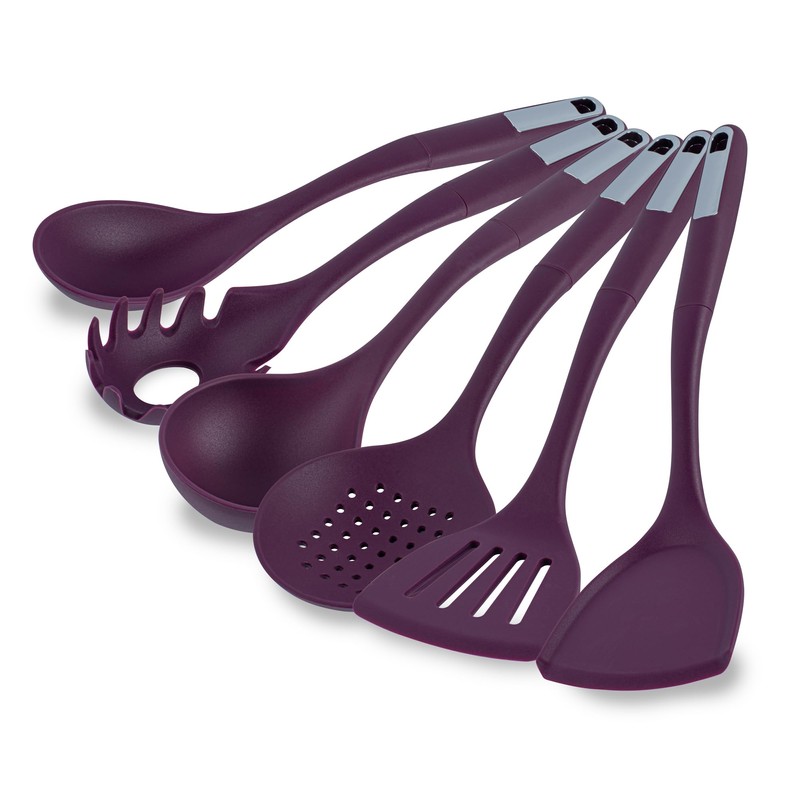Met Lux Purple Silicone Cooking Utensil Set - 6-Piece -