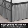 SKY BEDDINGS - Queen Size Ruffled Bed Skirt with Split