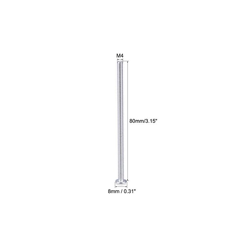 sourcing map Machine Screws Plate Phillips Head Screws M4 x