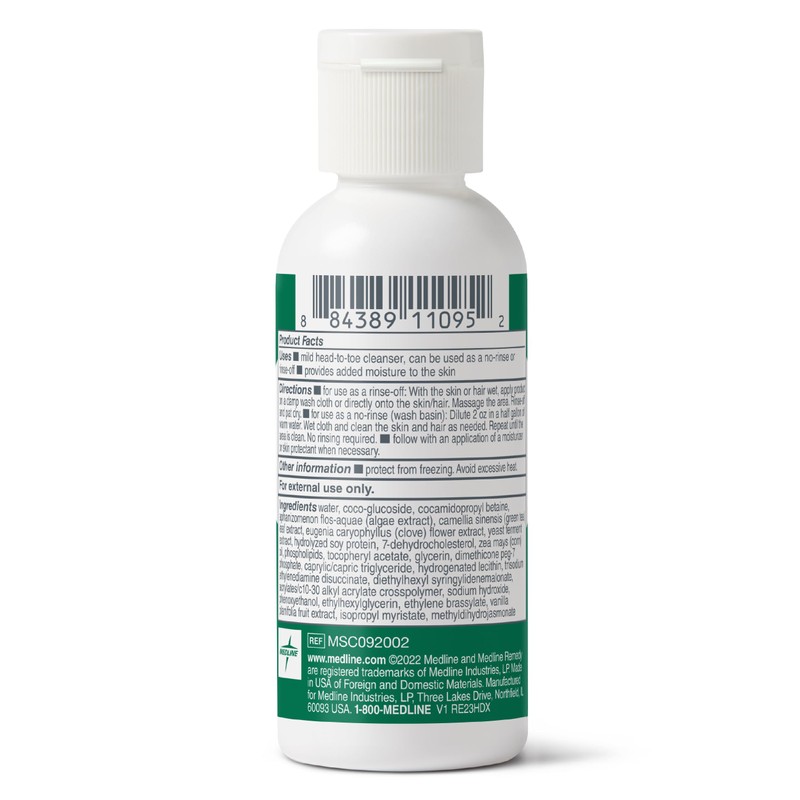 Medline Remedy Clinical Hydrating Shampoo & Body Wash (2 fl
