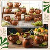 Gejoy Pack of 3oz Cantaritos De Barro Mexican Cups Mini