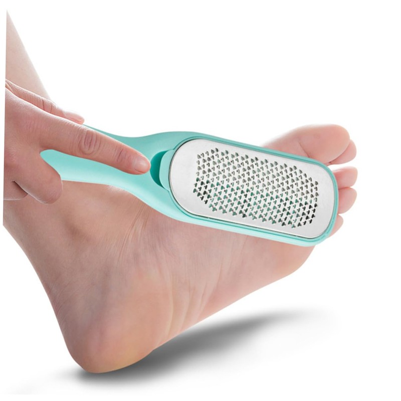 FRCOLOR 1pc Double-sided Stainless Steel Foot File for Callus Removal