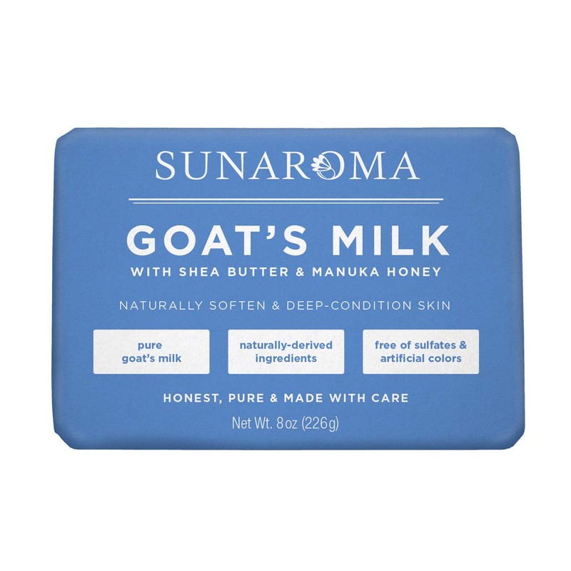 Sunaroma Goat's Milk W/ Shea Butter & Manuka Honey Soap
