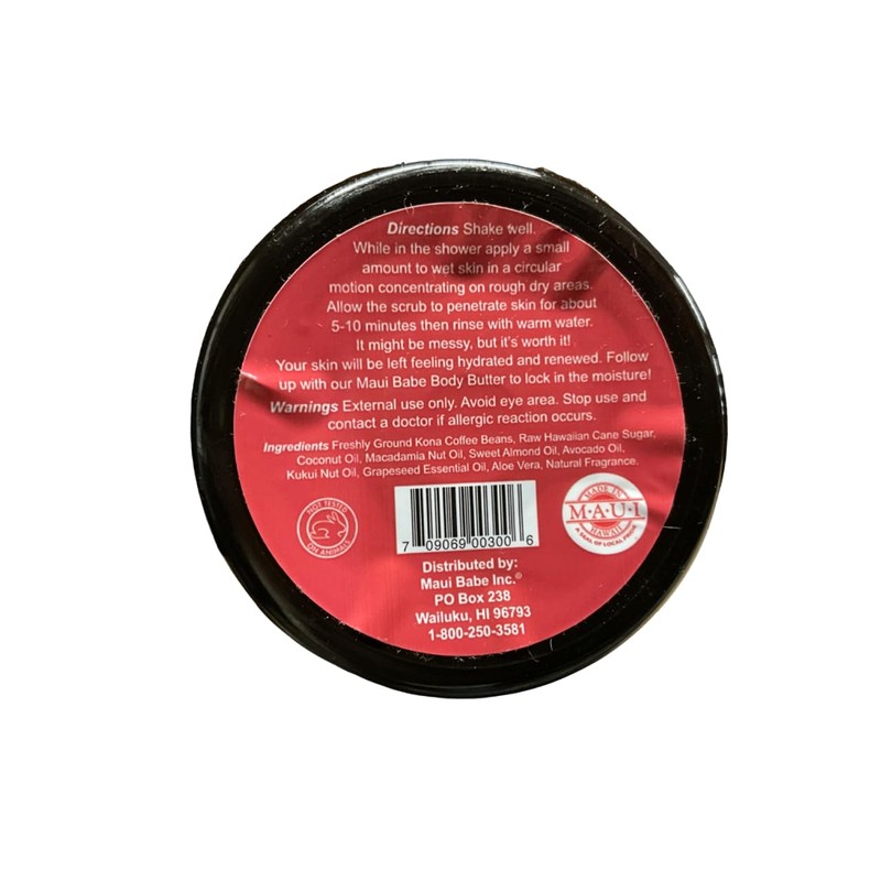 Maui Babe Coffee Scrub 8oz