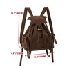 KUOIN Medieval Drawstring Backpack, Vinatge LARP Camping Renaissance Costume Accessories,