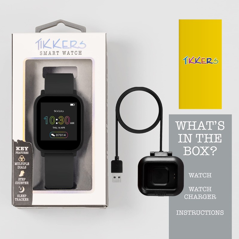 Tikkers Teen Series 10 Smart Watch - Black
