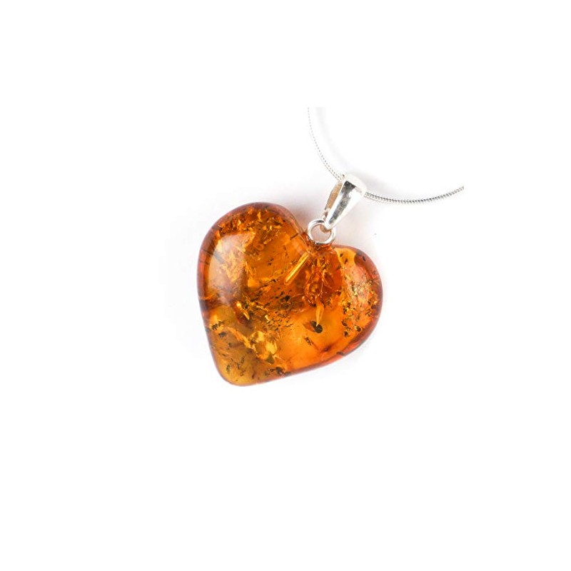 MyBernstein Amber and Silver Heart (Amber Jewellery 10141), Silver amber