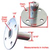 Broad Brimmed Top Hat Caster Socket for 7/16-inch Caster Stem.