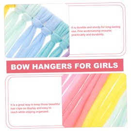 WHAMVOX Rainbow Hair Bows Organizer for Girls Cute Hair Accessories Storage for Boys and Girls Room Wall Hanging Decor for Ties and Headbands