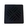 Evo Lite 4-1/2" Black Square Drain